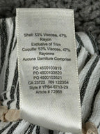Aritzia Wilfred Faun Pants Womens Striped Wide Leg Cropped Tie Waist Sz XS