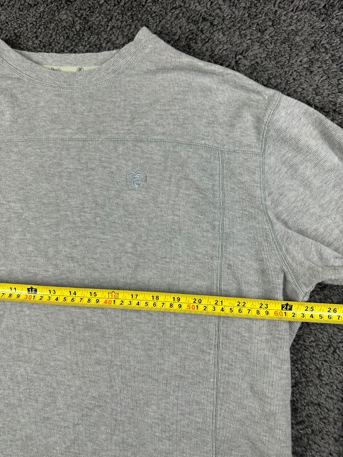 Vintage Y2K Ocean Pacific Mens XXL Grey Thermal Long Sleeve Shirt Waffle Knit OP
