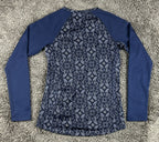 Patagonia Capilene Midweight Womens Blue Long Sleeve Patterned Baselayer Sz S