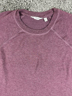 Athleta Criss Cross Sweatshirt Dress Purple Plum XS Long Sleeve Modal