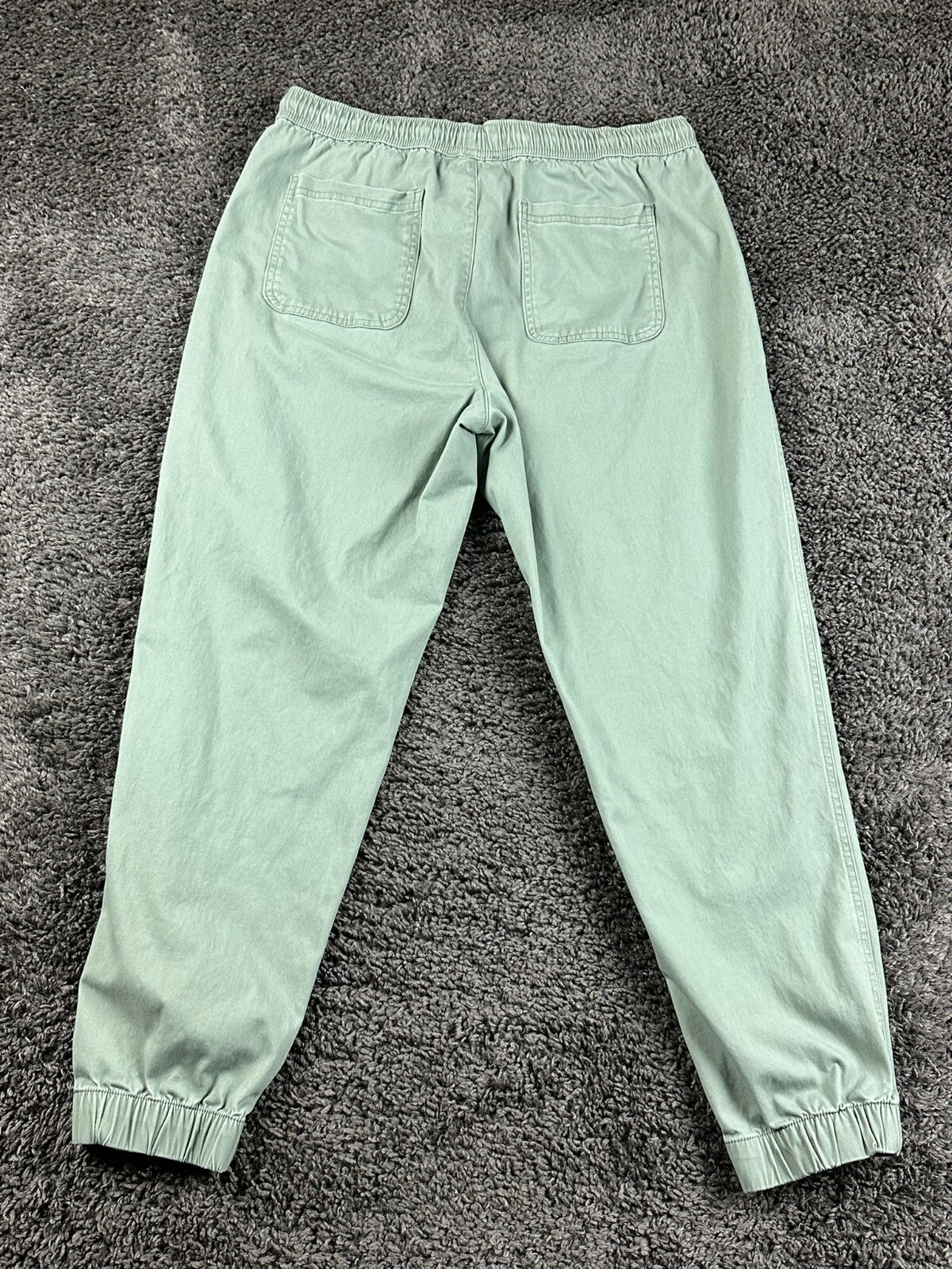 C&C California Women Jogger Pants Sage Green Elastic Waist Drawstring Size L