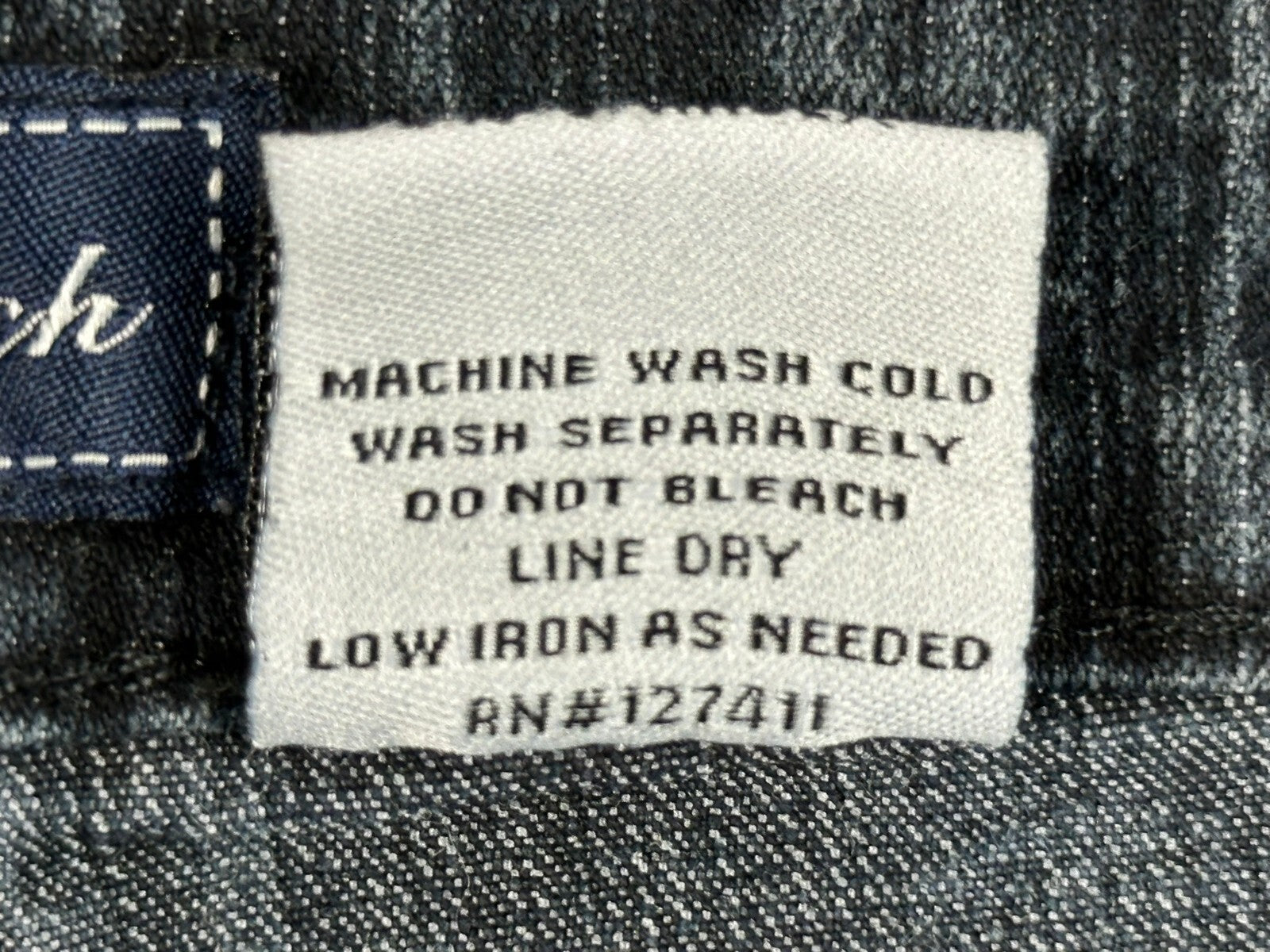 Blue Stitch Womens Jeans Size 11 Dark Wash Stretch Straight Leg Denim Pants