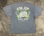 Ron Jon Surf Shop Men's XXL Heather Gray Graphic T-Shirt (Cocoa Beach, Fla.)