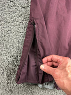 Nike 6.0 Mens L Burgundy Cargo Snowboard Ski Pants Vented Zip Hem Y2K
