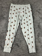Polo Ralph Lauren Mens L Grey All-Over Print Polo Bear Sleepwear Jogger Pants