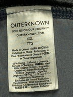 Outerknown Sur Sweatshorts Mens Faded Black Hemp Organic Cotton Blend Shorts XXL