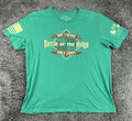 Grunt Style Battle of the Bulge American Flag Military T-Shirt Mens Green Sz XL