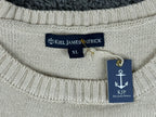 Kiel James Patrick Mens XL Aperol Summer Beige Linen Blend Sweater NWT