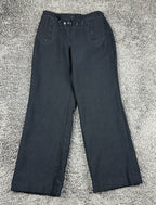 US Navy Crackerjack Pants Dress Blue Wool Slacks Defense Logistics Women's 10MR