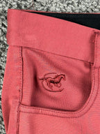 Piper by SmartPak Womens 26R Berry Red Silicone Full Seat Equestrian Breeches