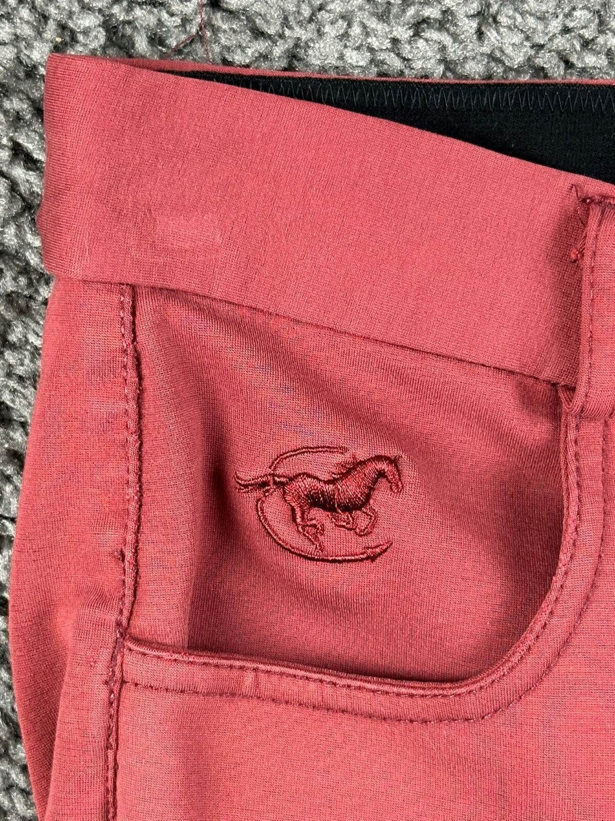 Piper by SmartPak Womens 26R Berry Red Silicone Full Seat Equestrian Breeches