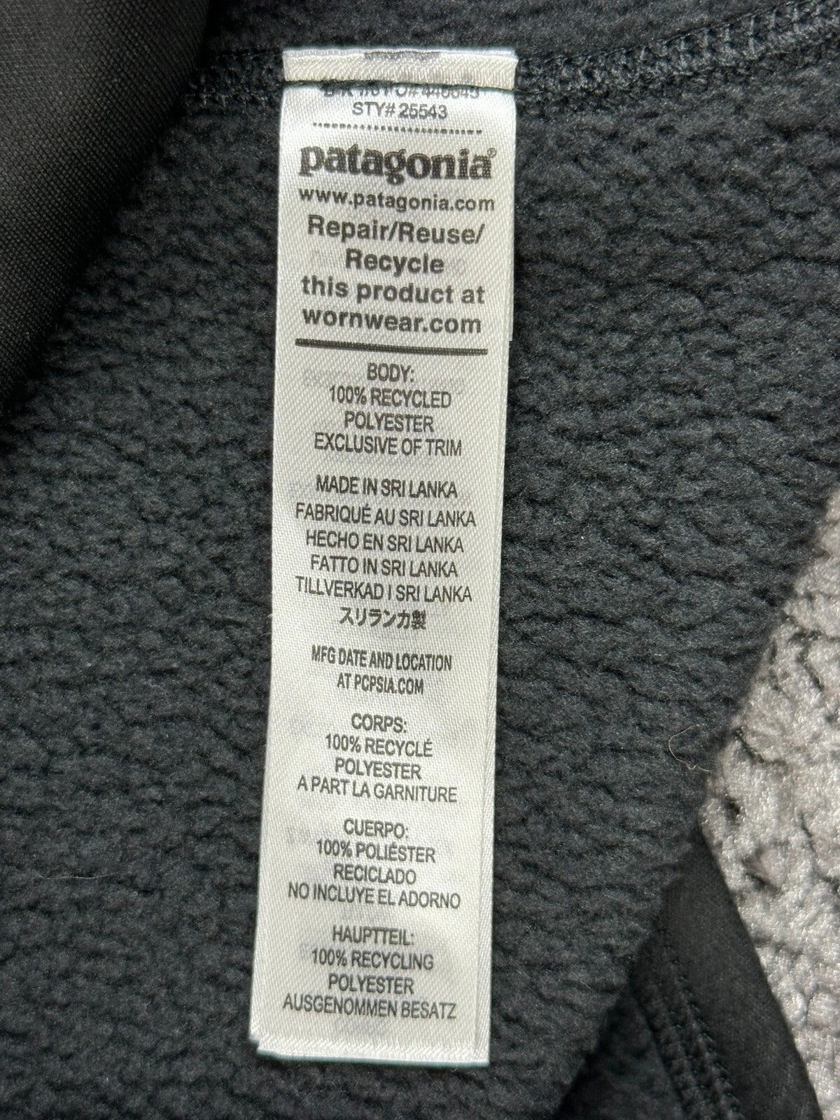 Patagonia Better Sweater Jacket Womens  Black Full Zip Fleece Embroidered Sz S