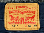 Levis 511 Mens Slim Fit All Seasons Tech Stretch Pants Navy Blue Chino Sz 30x32