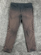 Lululemon ABC Slim-Fit 5 Pocket Pants Mens Black Warpstreme Trousers Sz 31x28