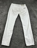 Armani Exchange Mens J130 Skinny White Jeans Stretch Cotton Pants AX 28 Short
