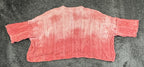 Free People Washed Ashore Women's Medium M Sweater Pink Cable Knit Crop Pullover