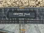 Centre Ville Paris Womens Jeans 6 Blue Rhinestone Embellished Pockets Denim