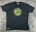 STLHD H&H Outfitters Camo Fish Logo T-Shirt Mens Black Fishing Graphic Sz 2XL