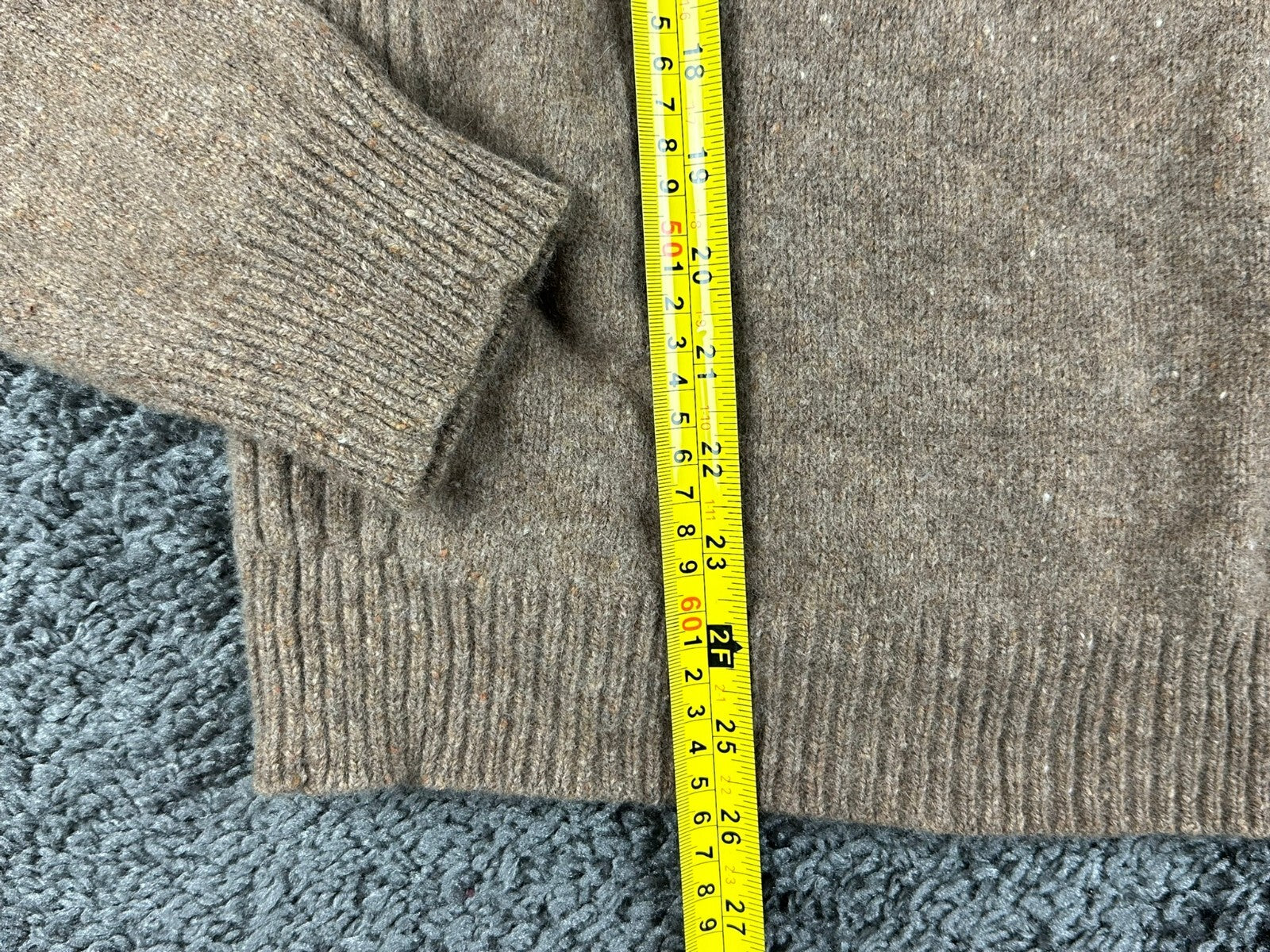 L.L. Bean Rangeley 100% Merino Wool Crewneck Sweater Pullover Mens Tall Brown L