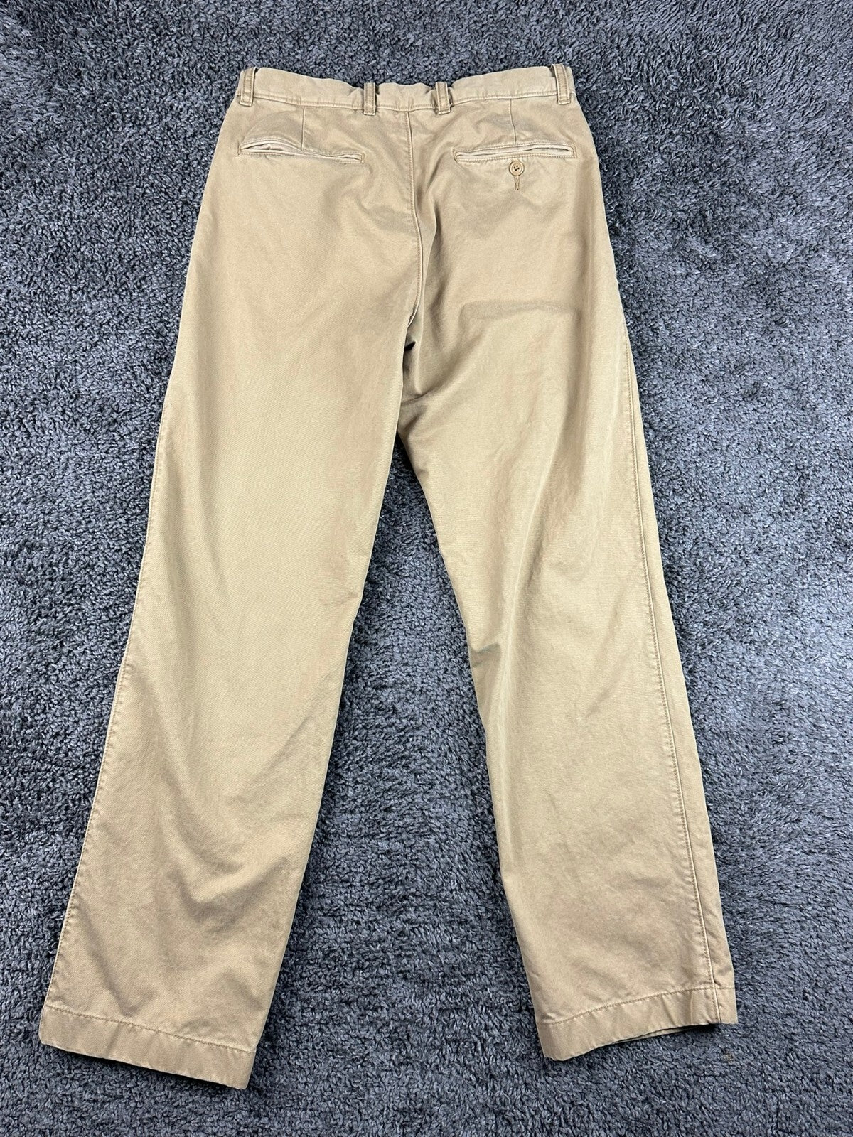 J.Crew Mens 30x32 Khaki Broken In Regular Fit Cotton Chino Casual Pants