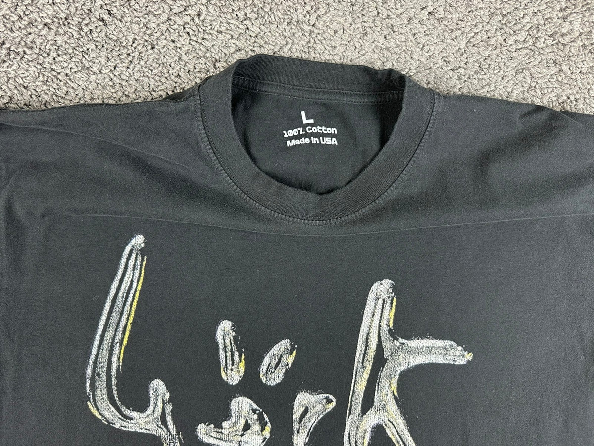 Bjork Human Behavior Debut Band Graphic T-Shirt Mens Large Black Made in USA