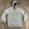 O'Neill Mens XL Full Zip Hoodie Blue Heathered Fleece Sweatshirt Jacket Surf