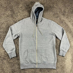 O'Neill Mens XL Full Zip Hoodie Blue Heathered Fleece Sweatshirt Jacket Surf