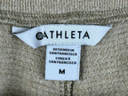Athleta Coaster Luxe Waffle Jogger Pants Womens Beige High Rise Tencel Sz M
