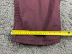 Nike 6.0 Mens L Burgundy Cargo Snowboard Ski Pants Vented Zip Hem Y2K