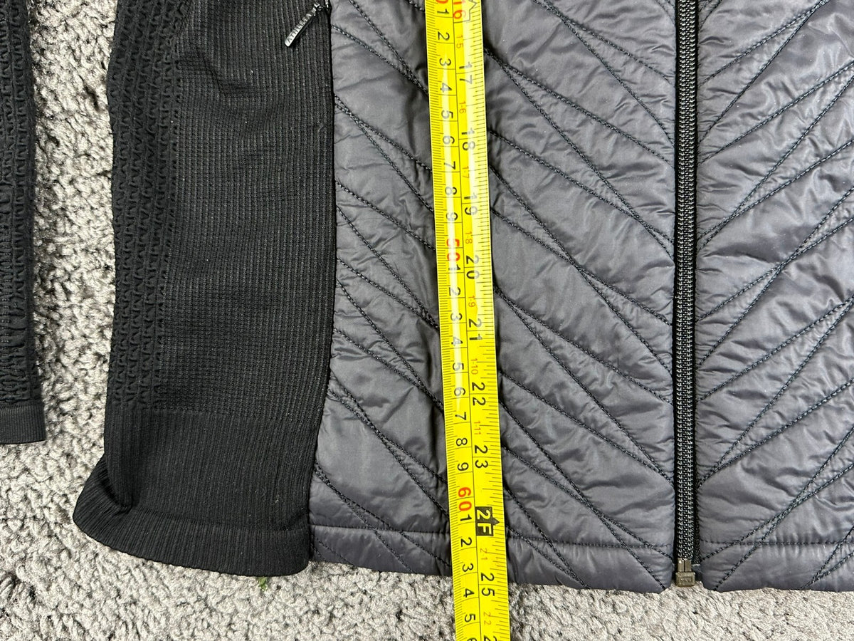 Athleta Womens XL Flurry Force Insulated PrimaLoft Jacket 2.0 Black Full Zip