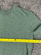 J. Crew Collection Italian Cashmere Sage Green Crewneck Sweater Womens S