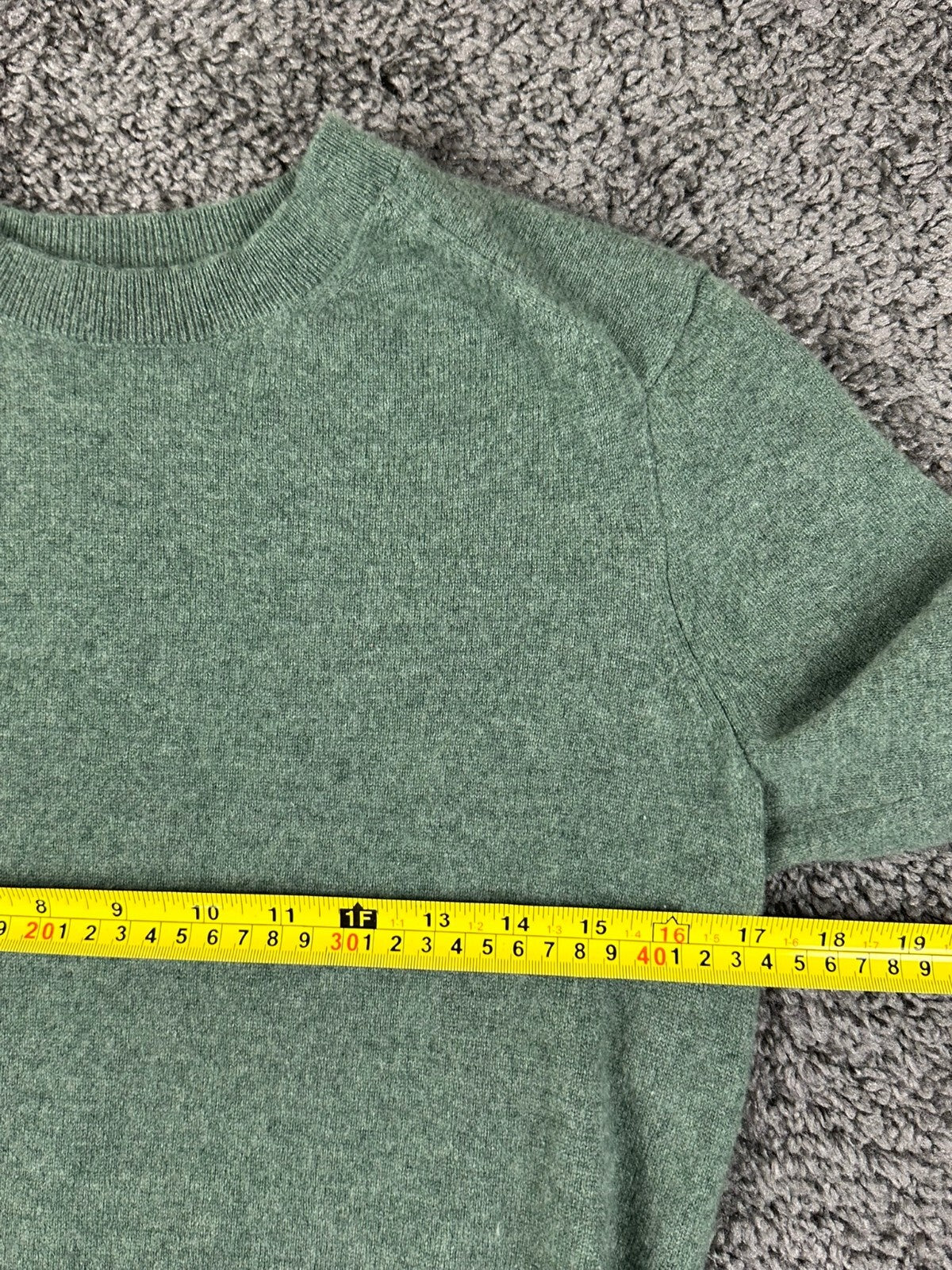 J. Crew Collection Italian Cashmere Sage Green Crewneck Sweater Womens S