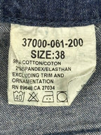 Vintage Blue Willi’s Womens Blue Stretch Straight Leg Jeans High Rise Size 38