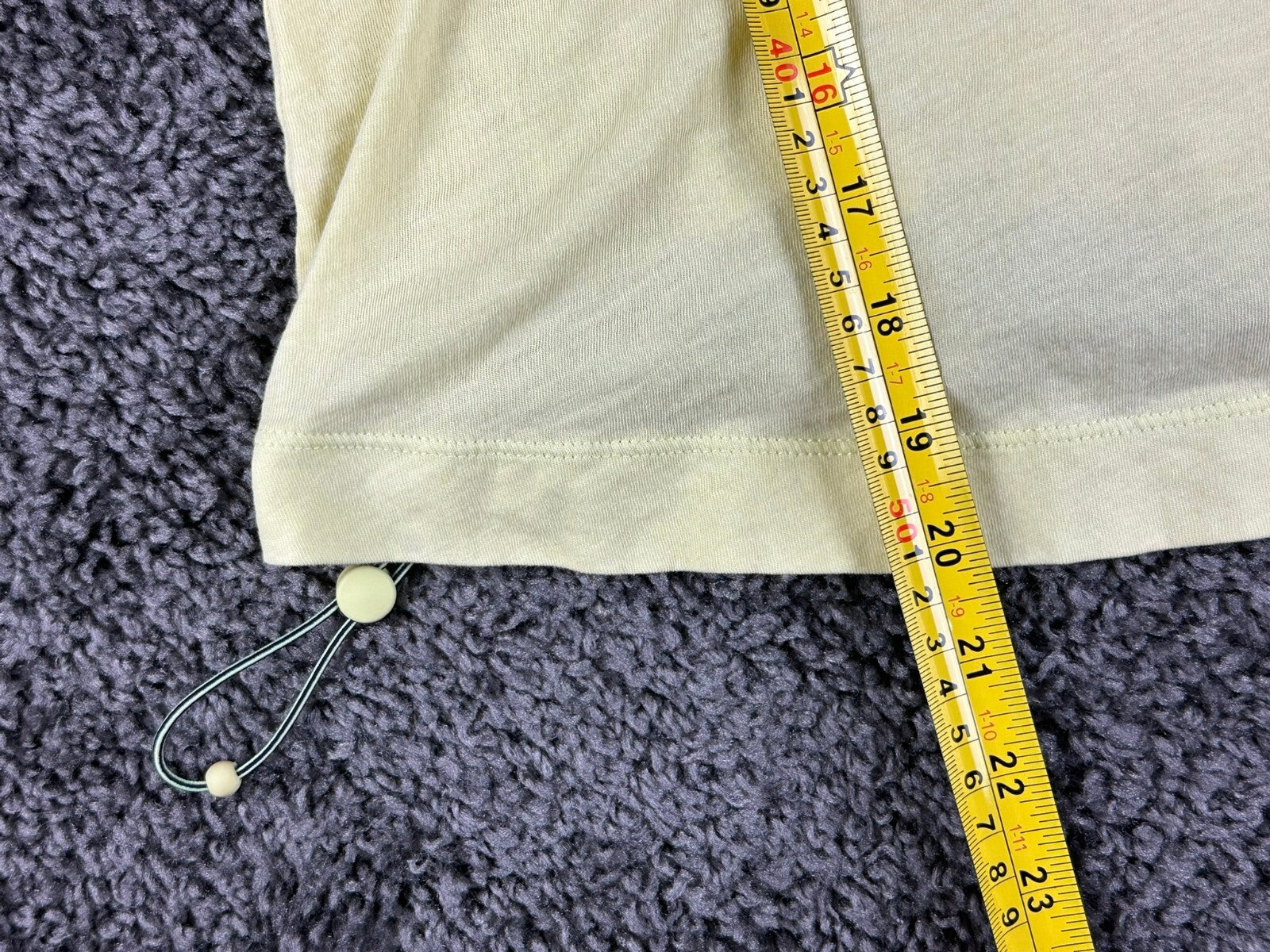 Athleta Organic Daily Bungee Tank Top Yellow Size Small Pocket Drawstring