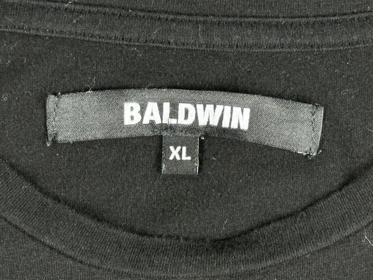Baldwin Mens XL Black Modal Cotton Short Sleeve Pocket T-Shirt USA