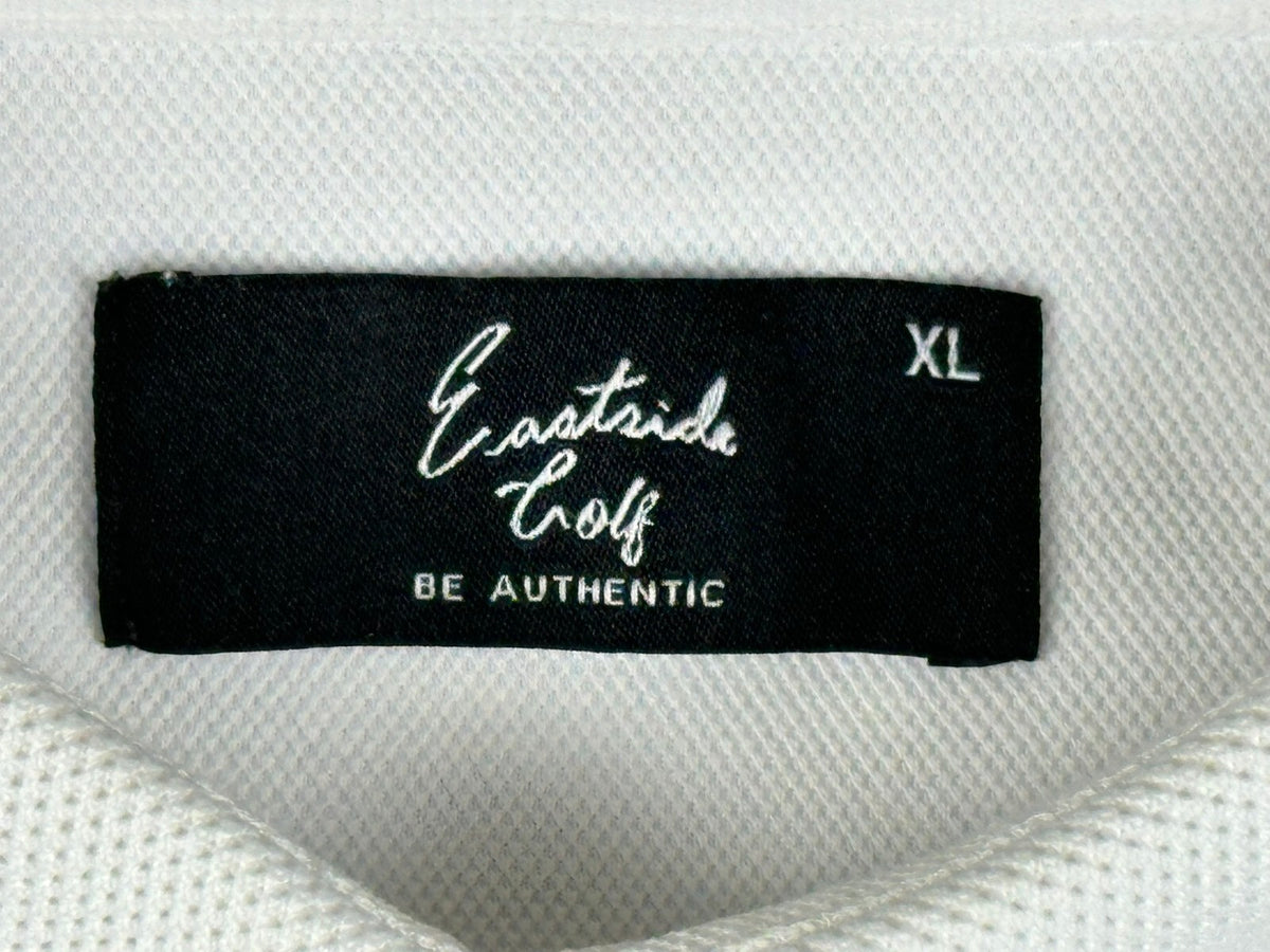 Eastside Golf Men's Core Pique AMP Golf Polo Shirt Bright White XL