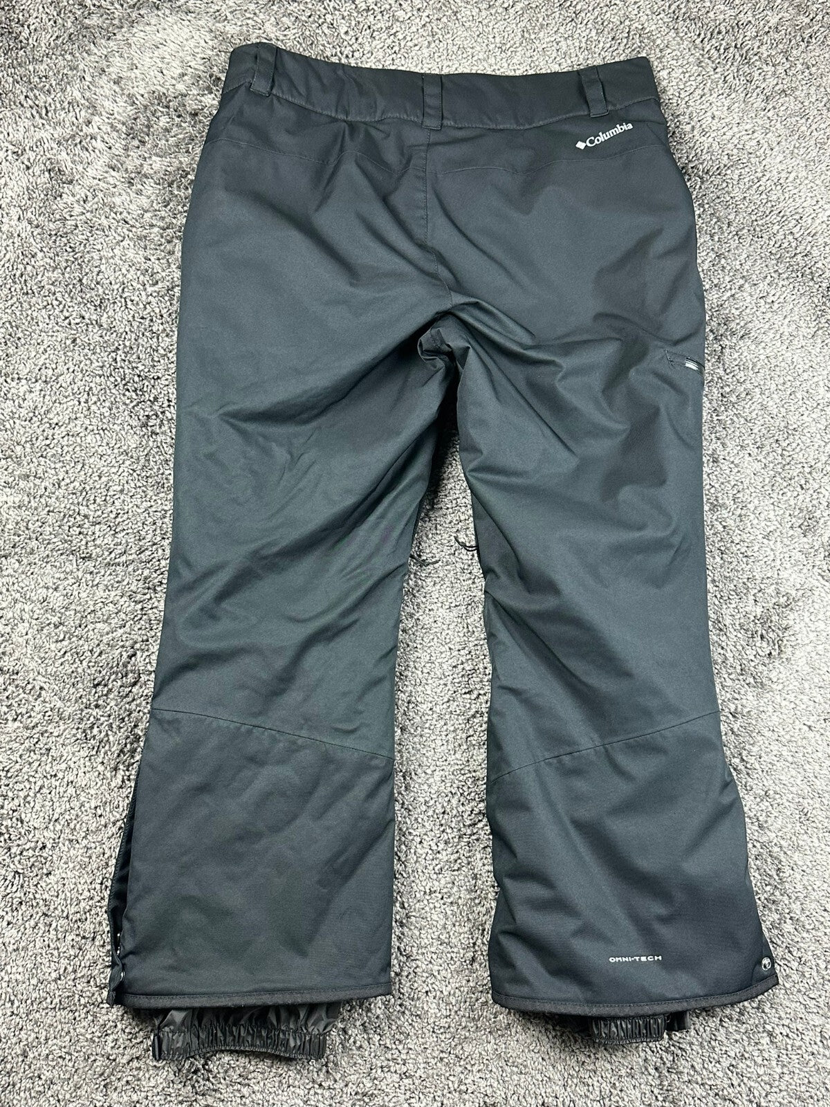 Columbia Womens XL Short Bugaboo Omni-Heat Waterproof Snow Ski Pants Black