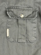 Vintage Columbia Mens XL Olive Green Cotton Safari Field Shirt Epaulets 90s