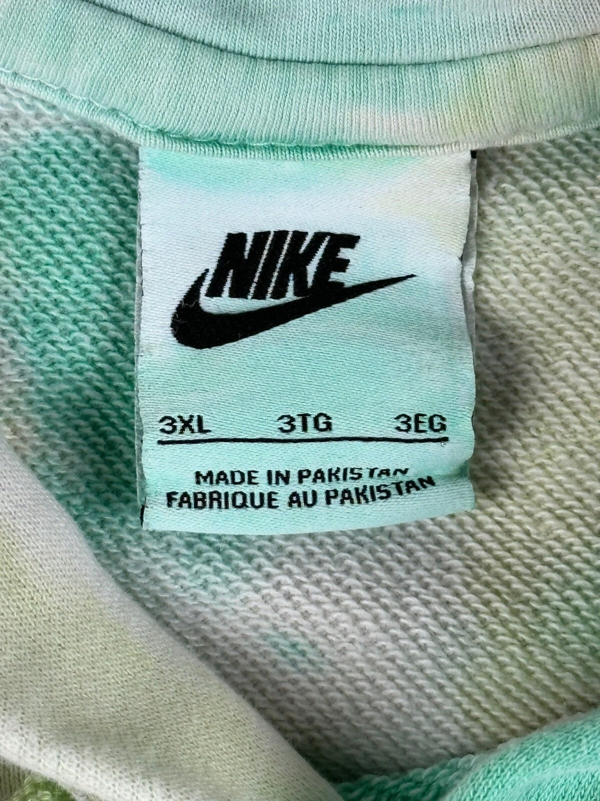Nike Mens 3XL Sportswear Club Fleece Ice Dye Pullover Hoodie Space Purple