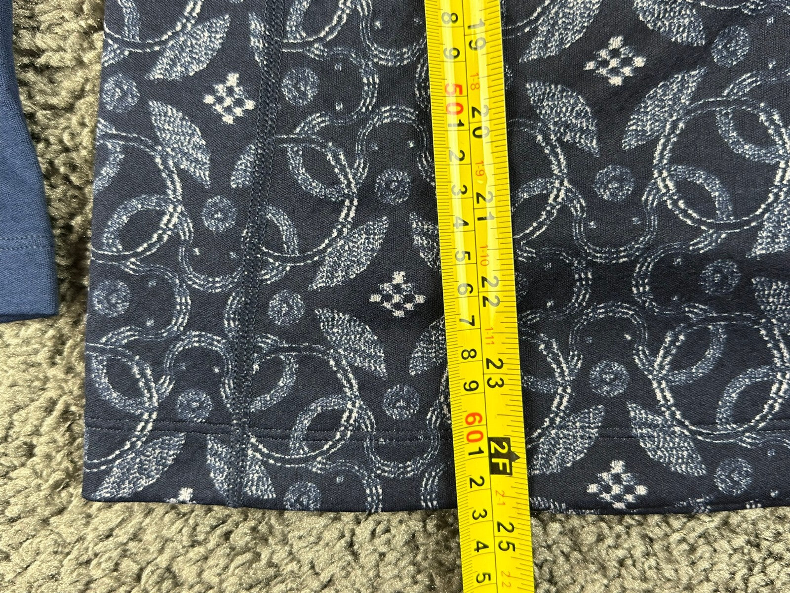 Patagonia Capilene Midweight Womens Blue Long Sleeve Patterned Baselayer Sz S