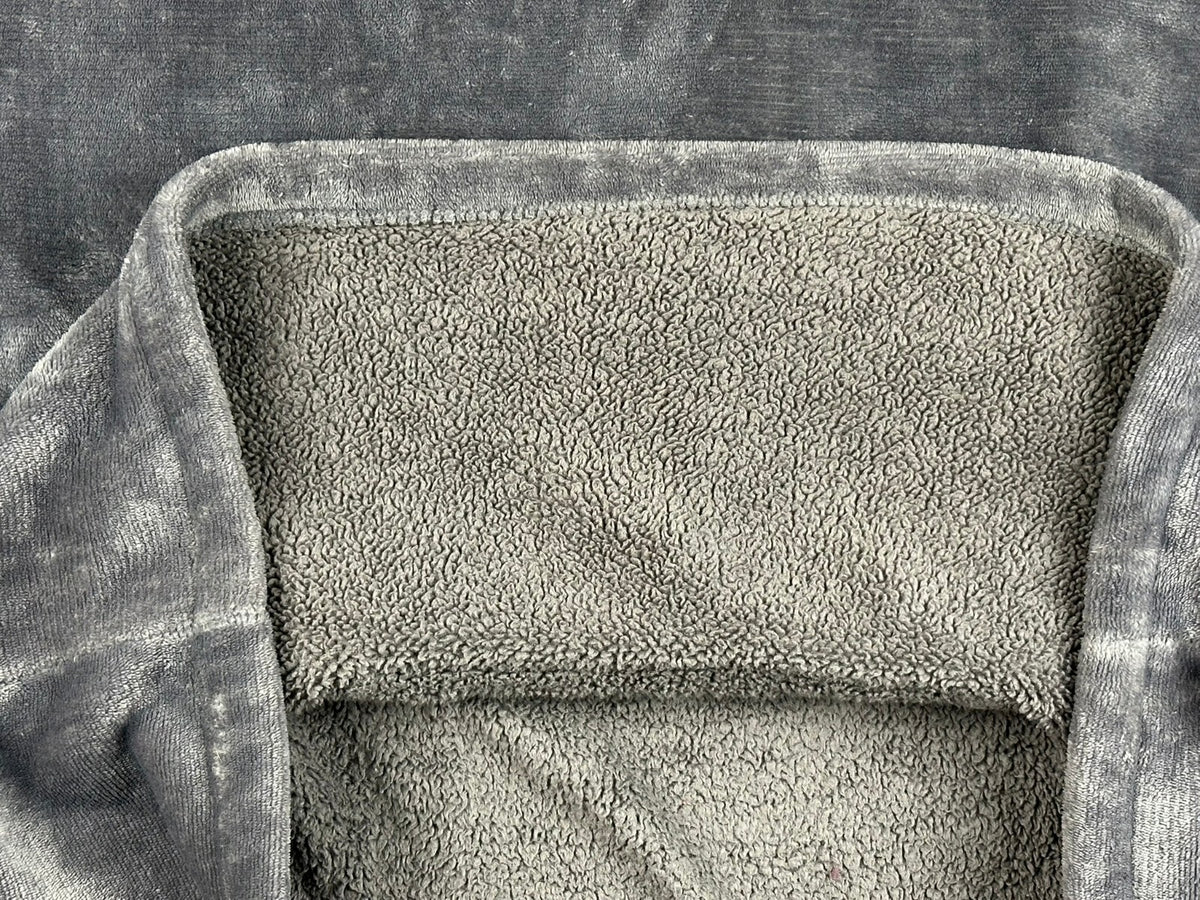 Redess Oversized Wearable Blanket Hoodie Grey Sherpa Lined Fleece Pullover OS