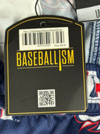 Baseballism x USA Baseball  Mesh Athletic Shorts Navy Blue Large Pockets NWT