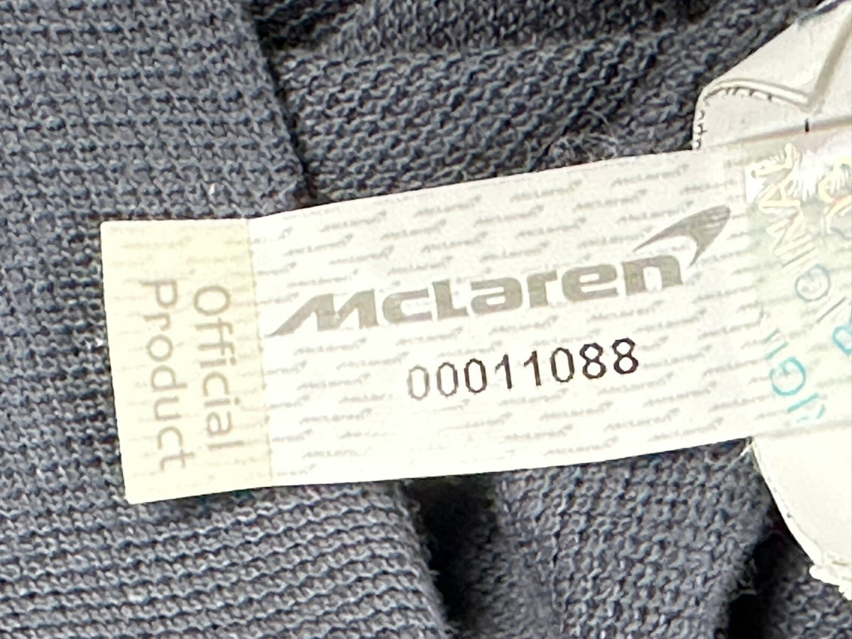 McLaren Racing Mens XS Grey Orange Polo Shirt Formula 1 F1 Team Fanwear
