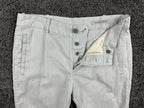 Outerknown Mens Beach Trouser Pants Gray Hemp Cotton Button Fly Sz 31