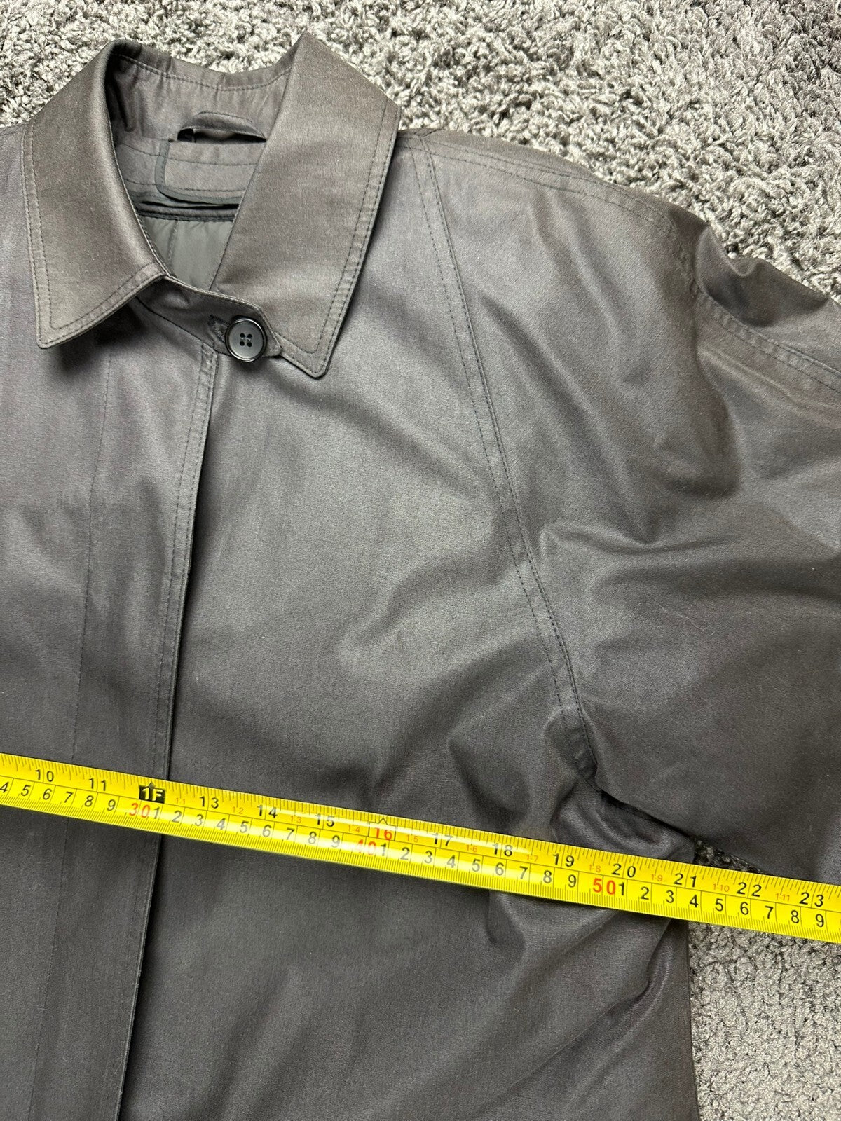 London Fog Vintage Maincoats Womens 12 Reg Gray Thinsulate Lined Trench Coat