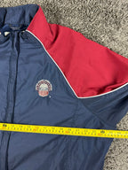 Vintage 90s Jammin Mens L USA Armed Forces Sports Track Jacket Navy Red USA Made