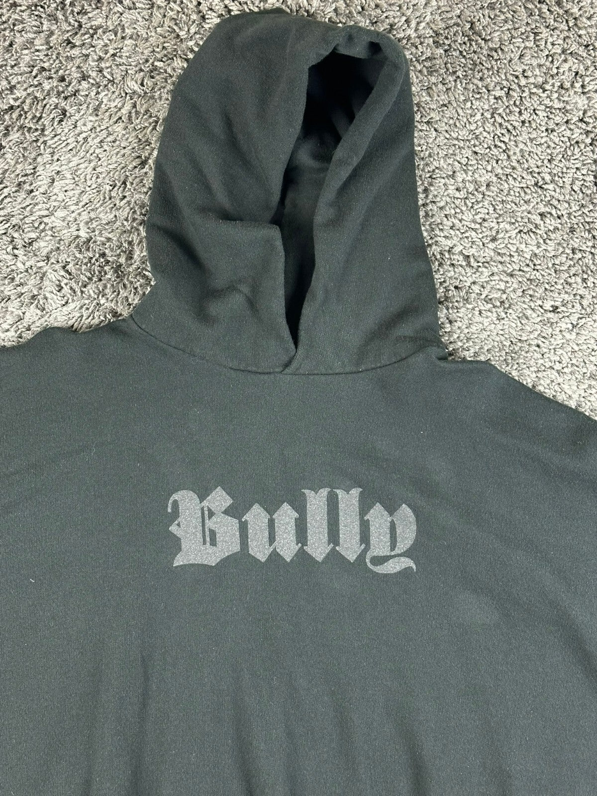 YZY Yeezy Kanye West Bully Hoodie HD-01 Mens Size 3 XL XXL Washed Black Merch