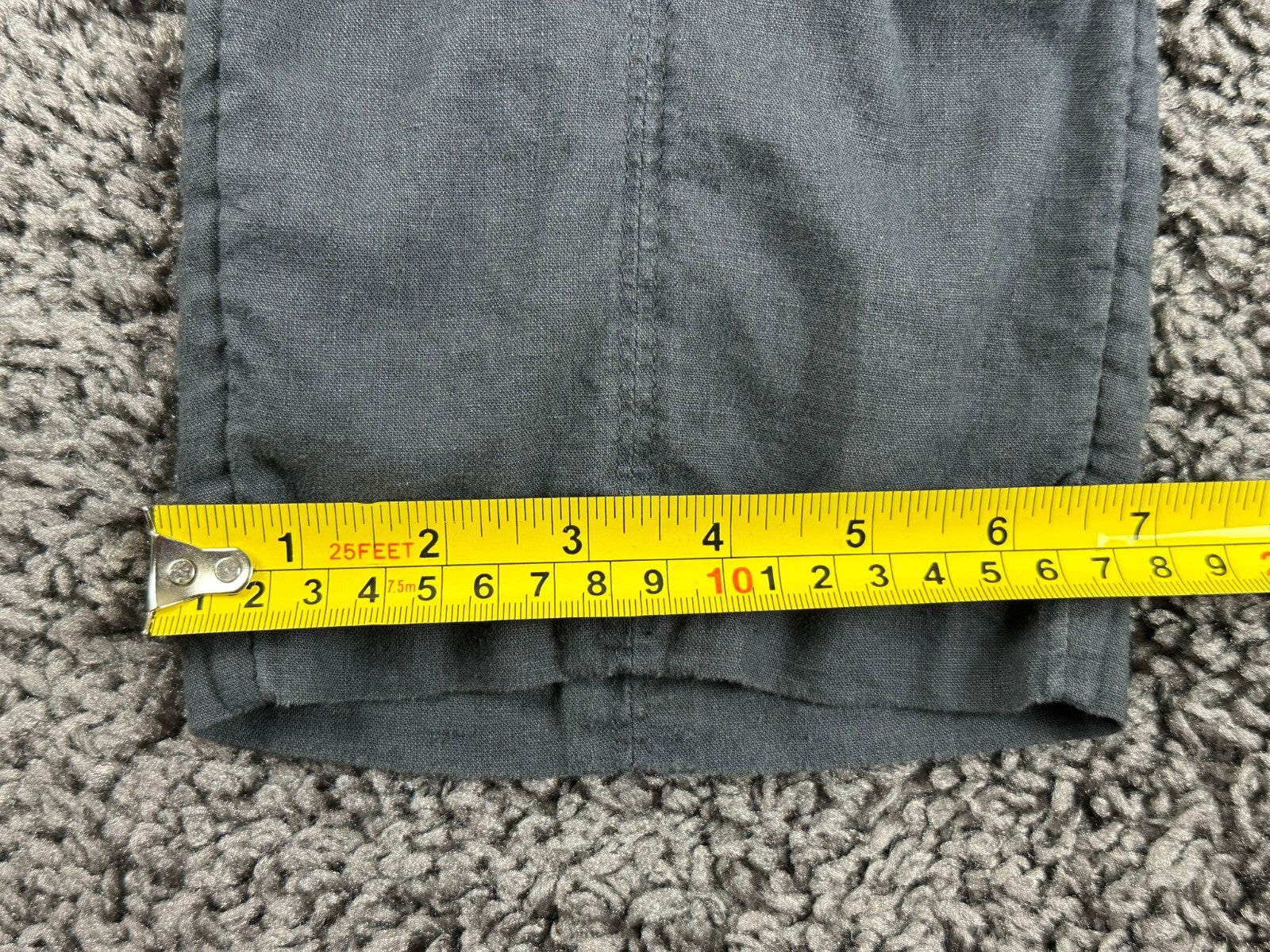 Caslon Womens Gray Linen Blend Elastic Waist Casual Pull On Pants Sz XS