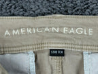 American Eagle Kick Boot Pants Women's Tan Stretch Flare Leg Y2K Sz 12