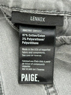 PAIGE Mens 32 Lennox Vintage Grey Sky Slim Fit Denim Jeans USA